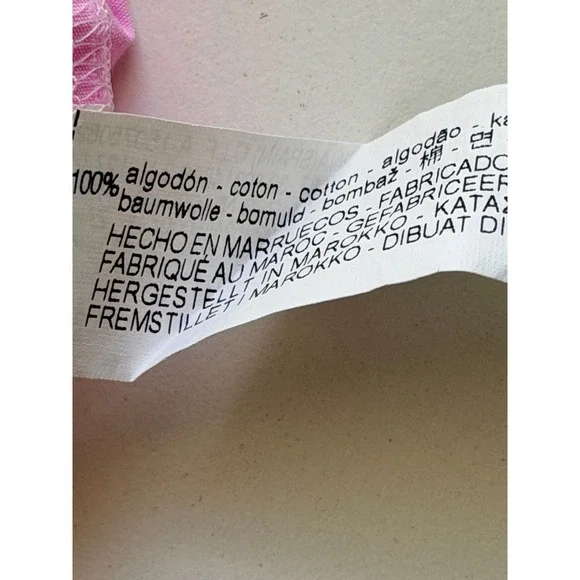 Zara Basic Blouse Sz XS Pink Off Shoulder Ruffle Bell Sleeve Barbiecore Crop Top - Picture 4 of 8